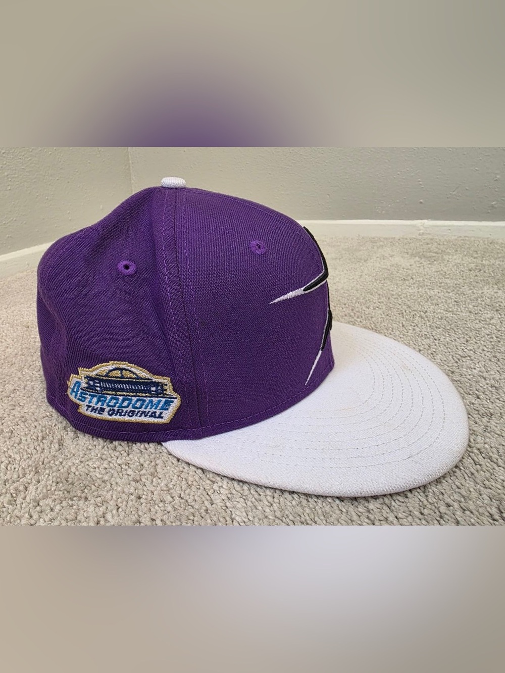 Houston Astros New Era 59FIFTY Hat Club Exclusive Astrodome Purple 7 3/8